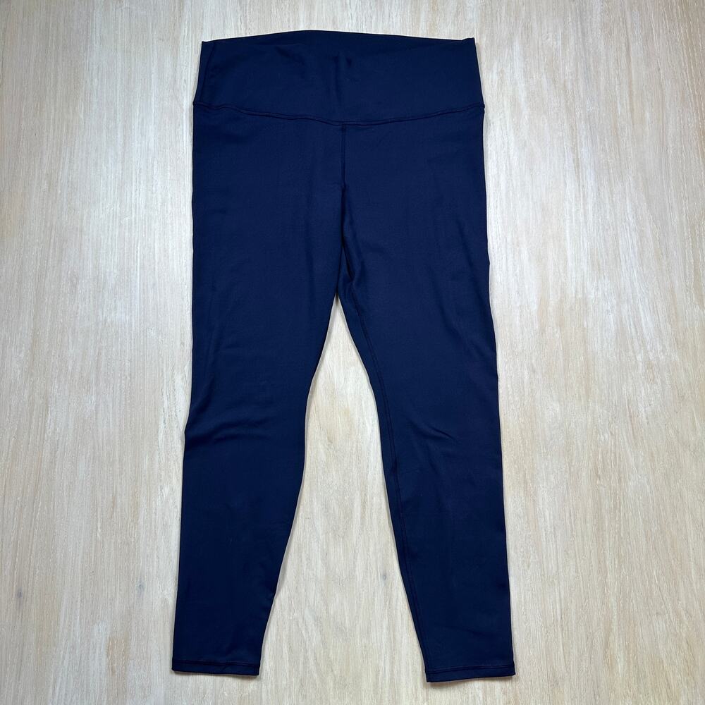 Fabletics PowerHold High Rise Navy Compression Workout Athletic Leggings XXL